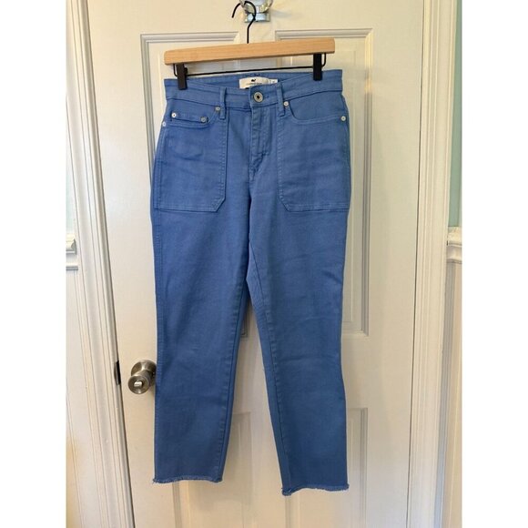 Vineyard Vines Woment's High Rise Straight Crop Light Blue Jeans - Size 27 - Picture 1 of 12